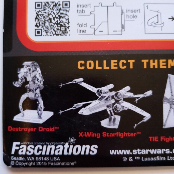 Star Wars Metal Earth 3D Model Kit R2-D2 New/Sealed in pkg. Ages 14+ MMS250 - Picture 8 of 9